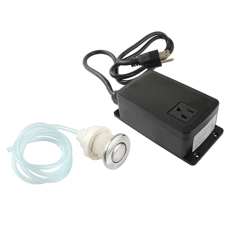 Kingston Brass Single Outlet Garbage Disposal Air Switch Kit, Polished Chrome KASK311